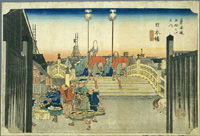 Hiroshige Nipponbashi Ukiyoe